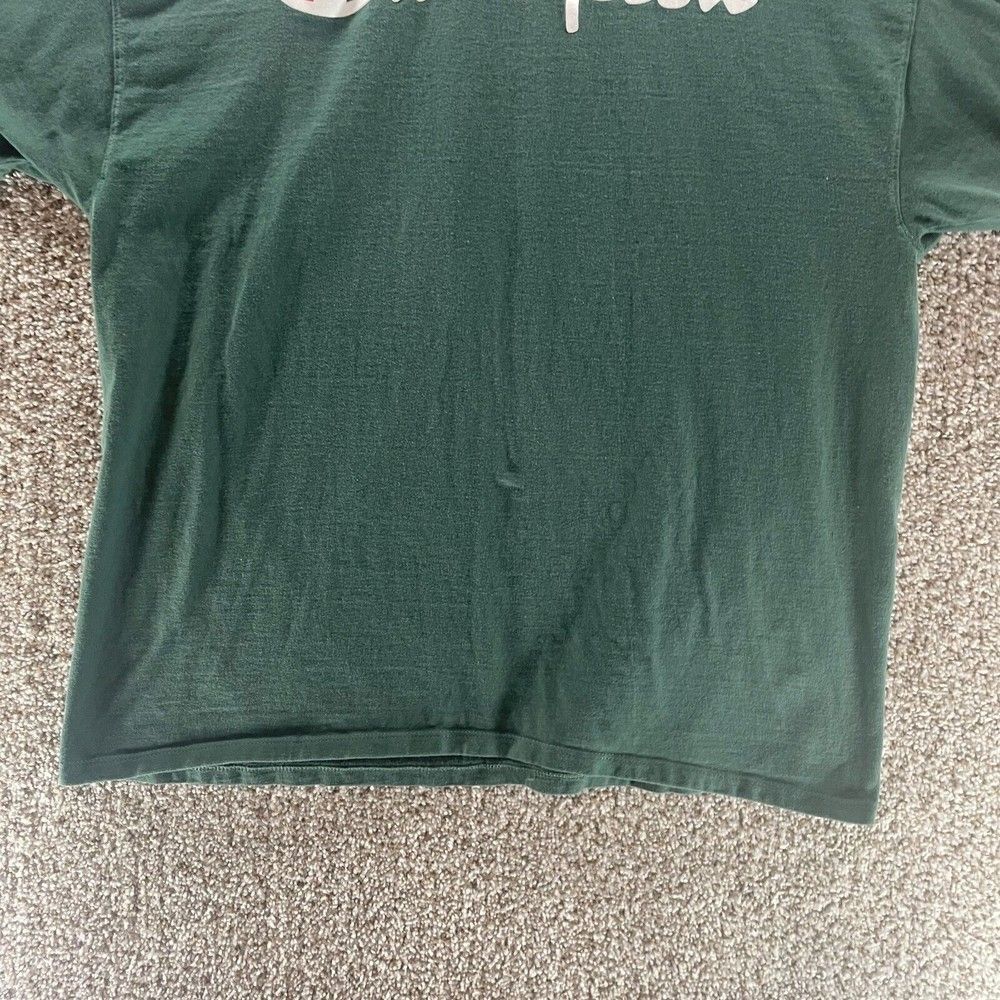 Champion Shirt‎ Adult Extra Large Green Short Sleeve Spell Out Logo Streetwear - Picture 5 of 11